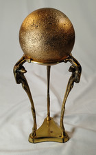 Vintage Brass Ram Head Orb