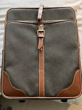 Mulberry Cabin luggage Green Scotchgrain With Cognac Trim