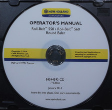 NEW HOLLAND ROLL BELT 550 560