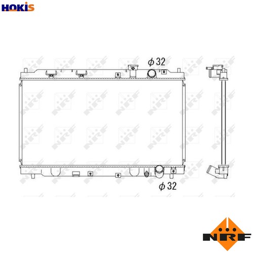 Radiator engine cooling - cooling, 53284