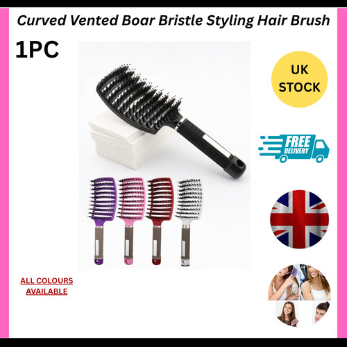 Black curved vented boar - black,