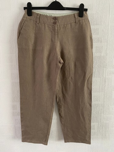 Boden brown linen crop - ,