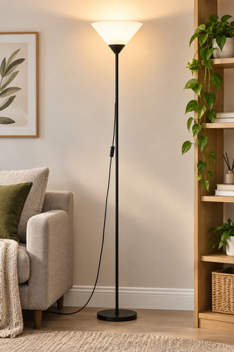Black uplighter floor - black, lamp