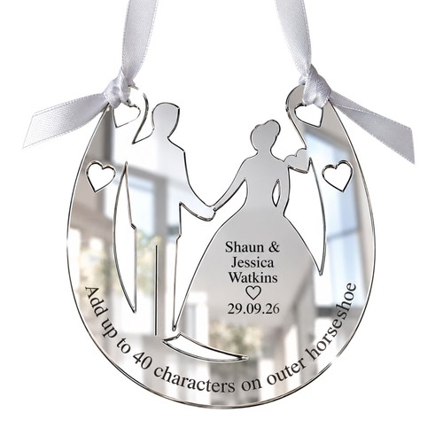 Personalised wedding horseshoe - personalised,