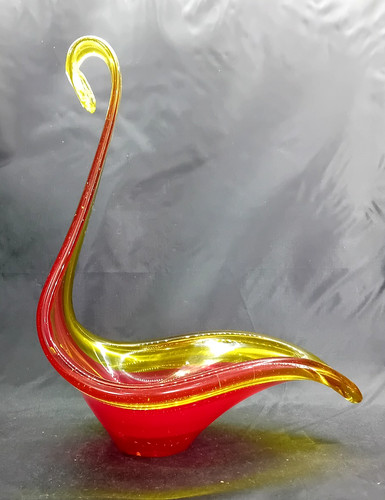 Tall murano cadmium glow - murano, red