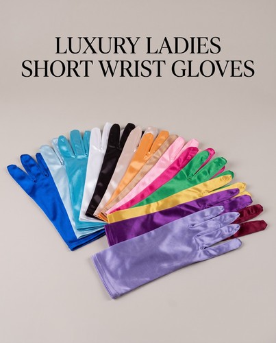 Ladies short wrist gloves - short,
