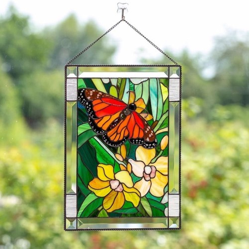 Handmade stained window panel - handmade,