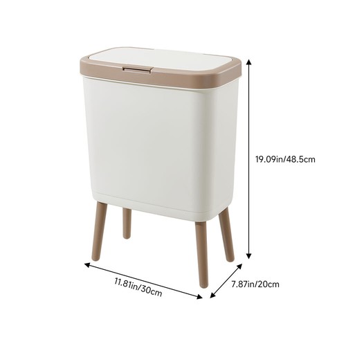 High foot slim kitchen - slim, trash