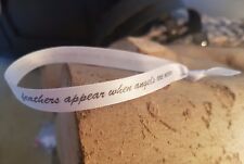 10mm Feathers Appear When Angels Are Near satin ribbon - ideal for baubles