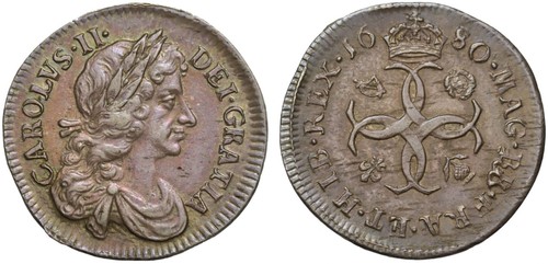 Charles 1680 silver groat - 1680,