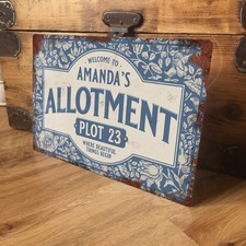 Personalised Allotment Sign