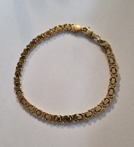 9ct yellow gold byzantine - 9ct,