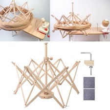 Wooden Yarn Swift for Winding Crocheting,Sturdy,Skein Winder