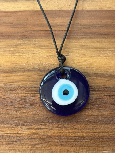 Blue evil eye - glass, pendant