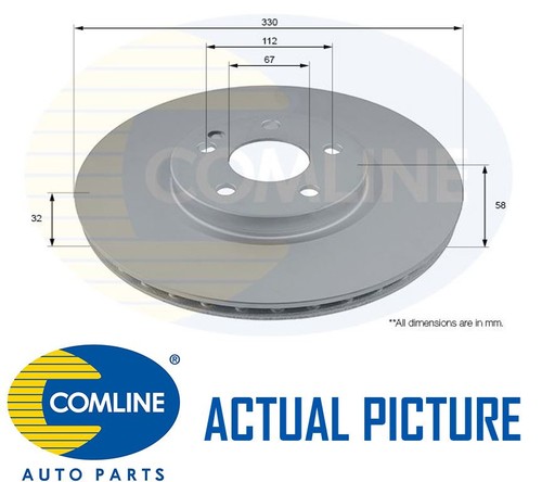 Front brake discs pair comline - front,