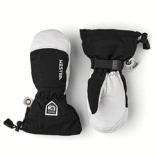 Hestra Army Leather Heli Kids Ski Mittens - Black