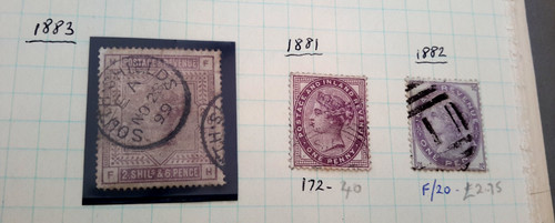 Stamps 1881 3 x - gb,