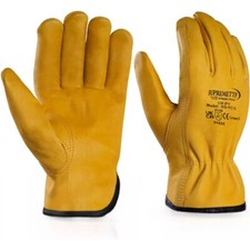 Yellow leather gardening - yellow,