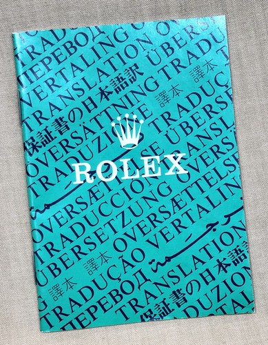 Rolex translation cosc booklet - rolex,