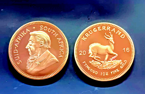 Krugerrand 24ct gold plate - krugerrand,