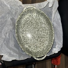 Farmhouse Handled Dish Green