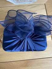 Handbag & Fascinator In Navy