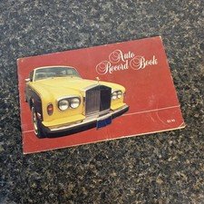 Vintage Auto Record Book Car