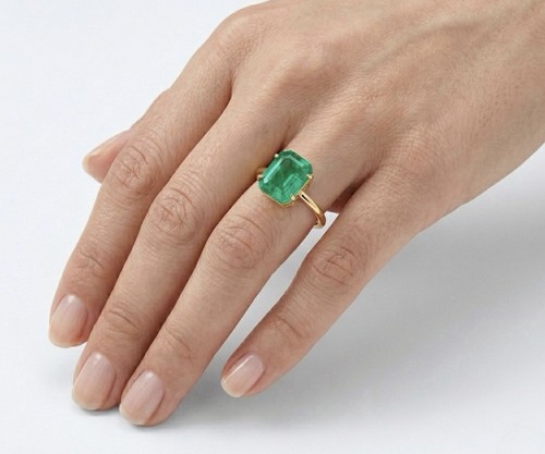 18k solid gold solitaire - 18k,