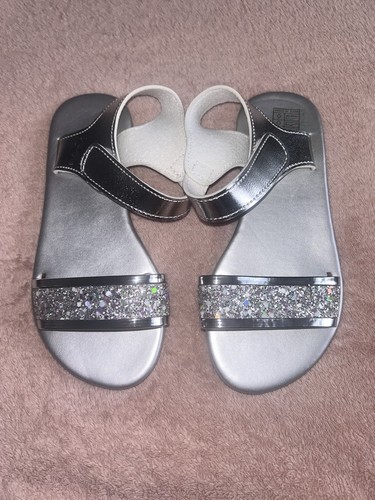 Girls silver ankle - girls, strap