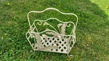 Shabby Chic Metal Basket /