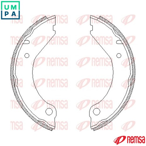 Brake shoe parking - brake,