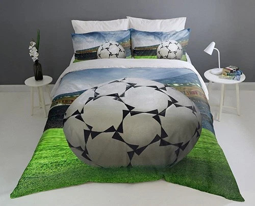 Football print duvet cover - 3d,