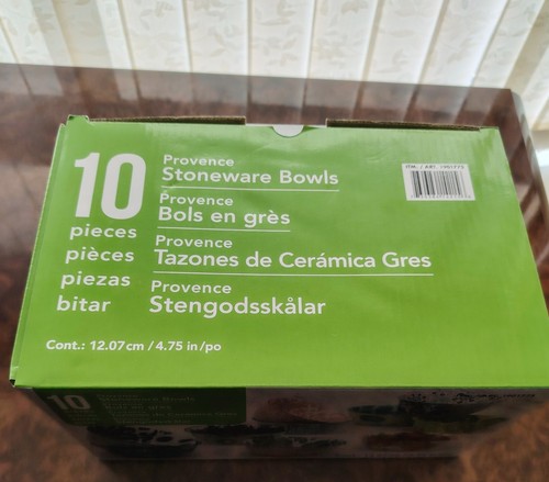 Stoneware bowls piece set - stoneware, 10-piece