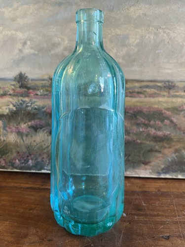 Antique blue seltzer water - seltzer,