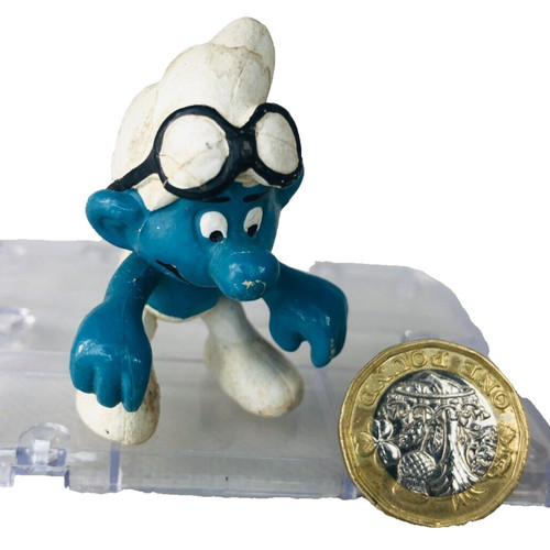Toy action figure smurf - figure, bike