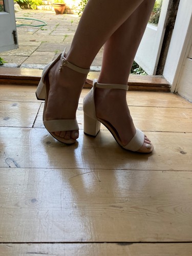 Petite block heel nude beige - heel,