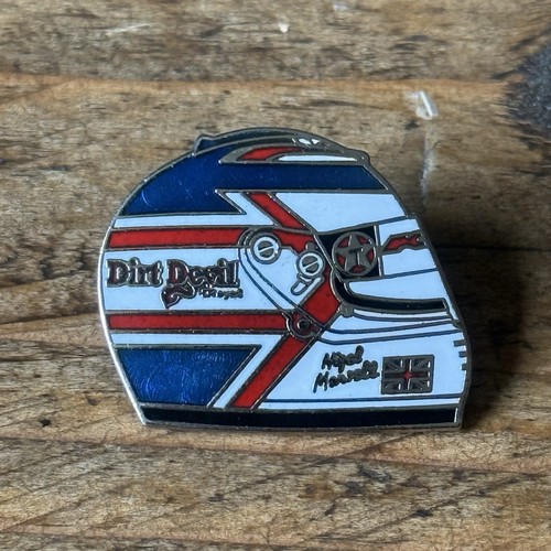 Nigel mansell pin badge - nigel, dirt