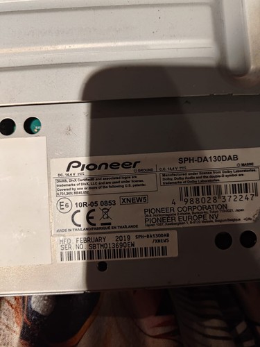 Pioneer double din stereo