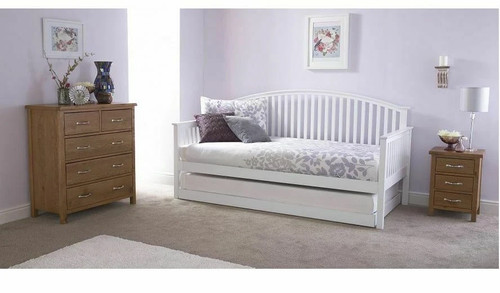 Madrid white wooden single - wooden,