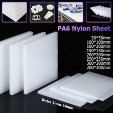 White Cast Nylon Sheet PA Polyamide Engineering Plastic Plate Thickness 2mm-30mm