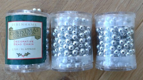 Silver decorative bead - x,