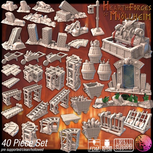 Dwarven mine terrain 3d - dwarven,