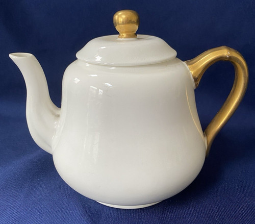 Coalport small teapot white - small, &