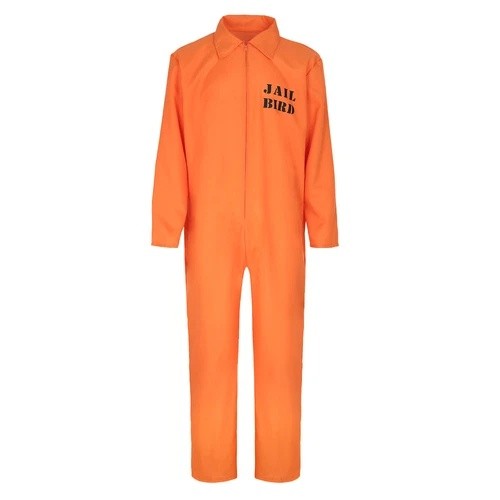 Unisex orange prisoner - orange, costume