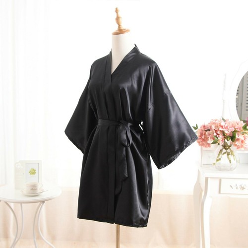 Mens satin silk kimono - satin-,