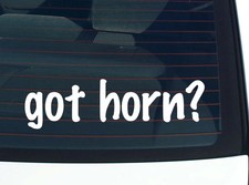 got horn? FUNNY VINYL CAR
