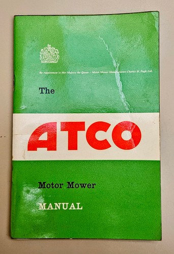 Atco motor mower manual 1962 - mower,