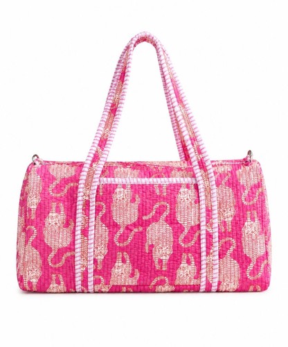 Indian quilted cotton duffle - quilted,
