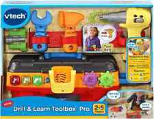VTech Drill & Learn Toolbox Pro Play Construction Toys & Tools with Accessories