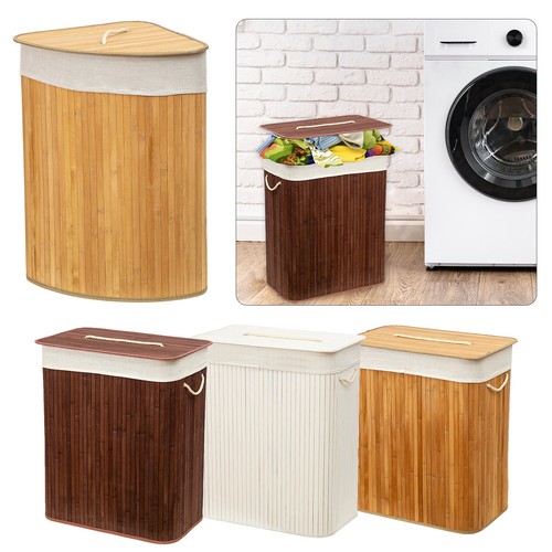 Laundry hamper bamboo - hamper, basket